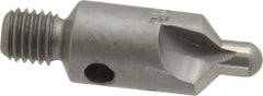 Made in USA - 2-1/2" OAL, 3/8" Head Diam, 3 Flute, 100° Incl Angle, Integral Pilot, Adjustable Stop Countersink - A1 Tooling