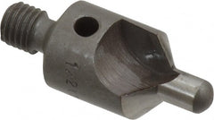 Made in USA - 2-1/2" OAL, 1/2" Head Diam, 2 Flute, 100° Incl Angle, Integral Pilot, Adjustable Stop Countersink - A1 Tooling