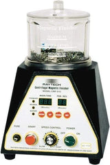 Raytech - 1/12 hp, 150 Grams Pin Capacity, Centrifugal Magnetic Finisher - 6" Bowl Diam, 115 Volts, with Variable Speed, Forward-Reverse Function & Programmable Timer - A1 Tooling