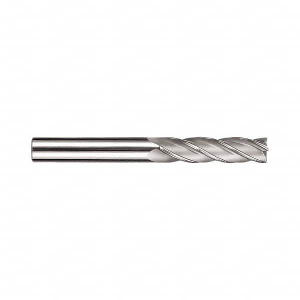 SGS - 1/4", 1-1/8" LOC, 1/4" Shank Diam, 3" OAL, 4 Flute, Solid Carbide Square End Mill - Single End, Diamond-Like Carbon (DLC) Finish, Spiral Flute, Centercutting, Right Hand Cut, Right Hand Flute, Series 1L-AD - A1 Tooling