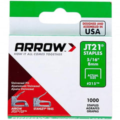 Arrow - 7/16" Wide Galvanized Steel Light-Duty Staples - 5/16" Leg Length - A1 Tooling