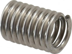 Recoil - #10-24 UNC, 0.475" OAL, Free Running Helical Insert - 9-1/4 Free Coils, Tanged, Stainless Steel, Bright Finish, 2-1/2D Insert Length - A1 Tooling