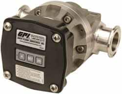 GPI - 1/2" FNPT Port Oval Gear Flowmeter - 800 Max psi, 0.3 to 7.9 GPM, Aluminum - A1 Tooling