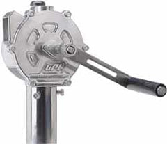 GPI - 3/4" Outlet, 10 GPM, Aluminum Hand Operated Rotary Pump - For 15, 30 & 55 Gal Drums, For Diesel Fuel, Kerosene, Medium Weight Oils & Gasoline - A1 Tooling