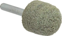 Standard Abrasives - 1" Head Diam x 1" Thickness, A21, Ball Nose End, Aluminum Oxide Mounted Point - Black, 34,500 RPM - A1 Tooling