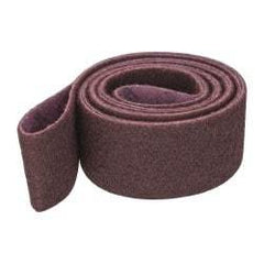 3M - 3" Wide x 132" OAL, Aluminum Oxide Abrasive Belt - Aluminum Oxide, Medium, Nonwoven, Series SC-BL - A1 Tooling