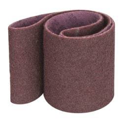 3M - 6" Wide x 48" OAL, Aluminum Oxide Abrasive Belt - Aluminum Oxide, Medium, Coated, Series SC-BL - A1 Tooling