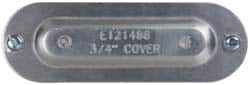 Cooper Crouse-Hinds - 3/4" Trade, Aluminum Conduit Body Cover Plate - Use with Series 5 Conduit Outlet Bodies - A1 Tooling