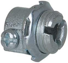 Cooper Crouse-Hinds - 3/8" Trade, Malleable Iron Set Screw Straight FMC Conduit Connector - Noninsulated - A1 Tooling