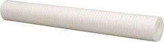 Parker - 2-1/2" OD, 100µ, Polyolefin Thermal Bonded Cartridge Filter - 20" Long - A1 Tooling