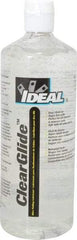 Ideal - 1 Quart Squeeze Bottle, Clear Wire Pulling Lubricant Gel - 30 to 180°F, RoHS Compliant, UL Listed - A1 Tooling