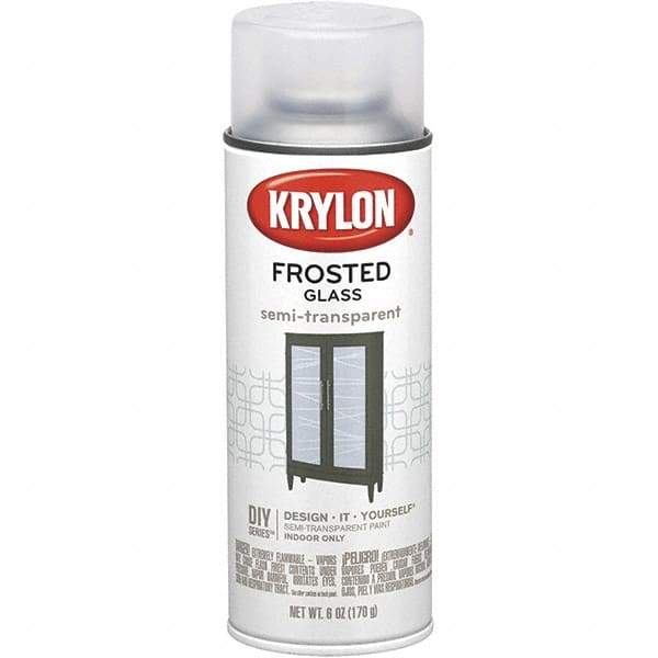 Krylon - Frosted Glass (Color), Frosted, Glass Frosting Spray Paint - 6 oz Container - A1 Tooling