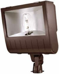 Cooper Lighting - 1 Head, 120/208/240/277 Volt, 400 Watt, Pulse Start Metal Halide Floodlight Fixture - Slipfitter Mounted, 20-1/2" Long x 9-1/2" Wide x 27-1/2" High, Aluminum Housing - A1 Tooling