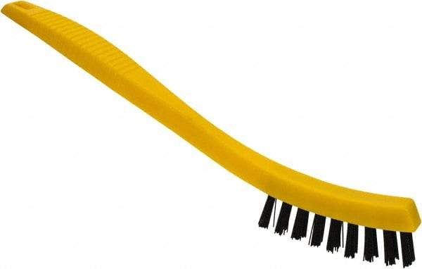 Rubbermaid - 0.6" Bristle Length, Polypropylene Scrub Brush - 8-1/2" OAL, Black, Plastic Block - A1 Tooling