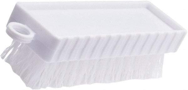 Rubbermaid - 3/4" Bristle Length, Polypropylene Scrub Brush - 4-3/4" OAL, White, Plastic Block - A1 Tooling