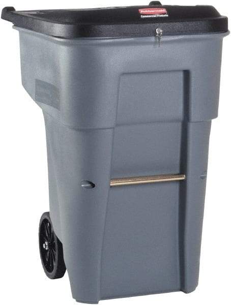 Rubbermaid - 65 Gal Gray Rectangle Confidential Document Container - 41.8" High x 32.3" Long x 25.3" Wide - A1 Tooling