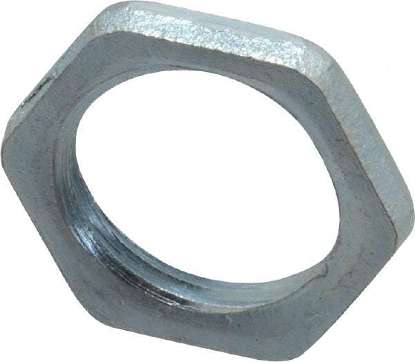 Cooper Crouse-Hinds - 3/8" Trade, Steel Threaded Rigid/Intermediate (IMC) Conduit Locknut - Noninsulated - A1 Tooling