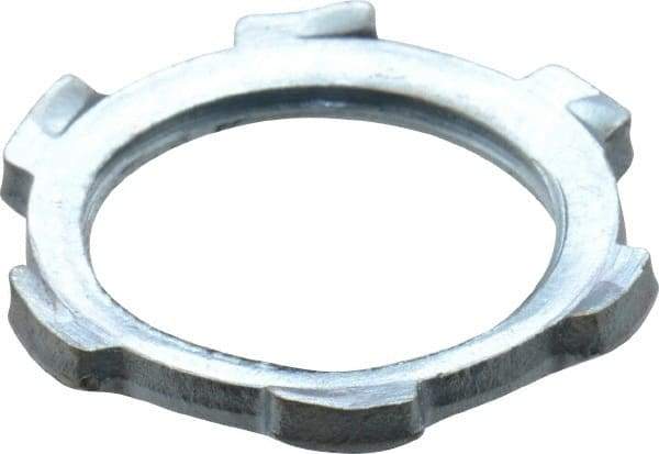 Cooper Crouse-Hinds - 1/2" Trade, Steel Threaded Rigid/Intermediate (IMC) Conduit Locknut - Noninsulated - A1 Tooling