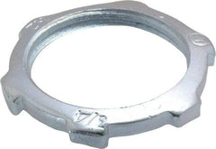 Cooper Crouse-Hinds - 3/4" Trade, Steel Threaded Rigid/Intermediate (IMC) Conduit Locknut - Noninsulated - A1 Tooling