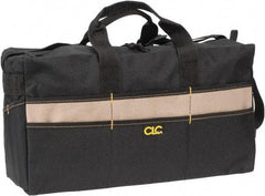 CLC - 17 Pocket Black & Khaki Polyester Tool Bag - 18" Wide x 7" Deep x 9" High - A1 Tooling