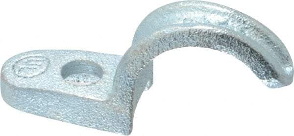 Cooper Crouse-Hinds - 3/4" Pipe, Malleable Iron, Conduit Clamp - 1 Mounting Hole - A1 Tooling