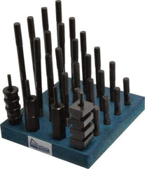 Gibraltar - 38 Piece, 1/2-13 Stud, 11/16" T Slot, T Nut & Stud Kit - 1-1/8" T-Slot Nut Width, 3, 4, 5, 6, 7, 8" Stud Lengths - A1 Tooling