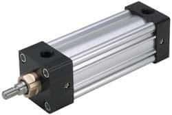 Parker - 1" Stroke x 4" Bore Double Acting Air Cylinder - 1/2 Port, 3/4-16 Rod Thread, 250 Max psi, -10 to 165°F - A1 Tooling