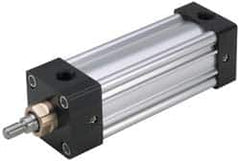 Parker - 4" Stroke x 2-1/2" Bore Double Acting Air Cylinder - 3/8 Port, 7/16-20 Rod Thread, 250 Max psi, -10 to 165°F - A1 Tooling