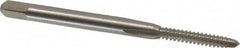 Interstate - #4-32 UNS 3B 3 Flute Bright Finish High Speed Steel Straight Flute Standard Hand Tap - Plug, Right Hand Thread, 1-7/8" OAL, H2 Limit, Oversize - Exact Industrial Supply