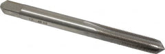 Interstate - #12-48 UNS 3B 4 Flute Bright Finish High Speed Steel Straight Flute Standard Hand Tap - Plug, Right Hand Thread, 2-3/8" OAL, H2 Limit, Oversize - Exact Industrial Supply