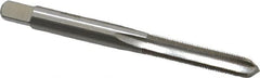 Interstate - #12-56 UNS 3B 4 Flute Bright Finish High Speed Steel Straight Flute Standard Hand Tap - Plug, Right Hand Thread, 2-3/8" OAL, H2 Limit, Oversize - Exact Industrial Supply