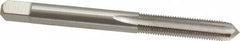 Interstate - 7/32-40 UNS 3B 4 Flute Bright Finish High Speed Steel Straight Flute Standard Hand Tap - Plug, Right Hand Thread, 2-3/8" OAL, H2 Limit, Oversize - Exact Industrial Supply