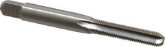 Interstate - 9/32-32 UNS 3B 4 Flute Bright Finish High Speed Steel Straight Flute Standard Hand Tap - Bottoming, Right Hand Thread, 2-23/32" OAL, H3 Limit, Oversize - Exact Industrial Supply