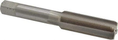 Interstate - 9/16-24 UNEF 4 Flute Bright Finish High Speed Steel Straight Flute Standard Hand Tap - Bottoming, Right Hand Thread, 3-19/32" OAL, H3 Limit, Oversize - Exact Industrial Supply