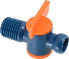 Loc-Line - 10 Piece, 1/4" ID Coolant Hose NPT Valve - Male to Female Connection, Acetal Copolymer Body, 1/4 NPT, Use with Loc-Line Modular Hose Systems - A1 Tooling