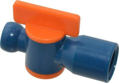 Loc-Line - 10 Piece, 1/4" ID Coolant Hose NPT Valve - Female to Female Connection, Acetal Copolymer Body, 1/4 NPT, Use with Loc-Line Modular Hose Systems - A1 Tooling