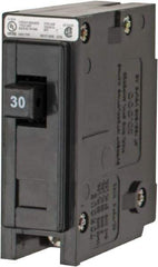 Eaton Cutler-Hammer - 30 Amp, 120/240 VAC, 24 VDC, 48 VDC, 80 VDC, 1 Pole, Plug In Miniature Circuit Breaker - Thermal Magnetic Trip, 14-4 AWG, 2-3/8 Inch Deep x 2-15/16 Inch High x 1 Inch Wide - A1 Tooling