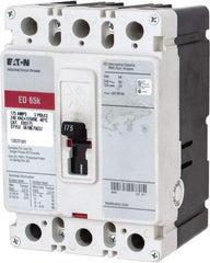 Eaton Cutler-Hammer - 175 Amp, 125 VDC, 240 VAC, 3 Pole, Molded Case Circuit Breaker - Thermal Magnetic Trip, 65 kA at 240 VAC Breaking Capacity, 4-4/0 AWG, 3-3/8 Inch Deep x 6 Inch High x 4-1/8 Inch Wide - A1 Tooling