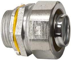 Cooper Crouse-Hinds - 1" Trade, Malleable Iron Threaded Straight Liquidtight Conduit Connector - Noninsulated - A1 Tooling