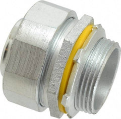 Cooper Crouse-Hinds - 1-1/4" Trade, Malleable Iron Threaded Straight Liquidtight Conduit Connector - Noninsulated - A1 Tooling