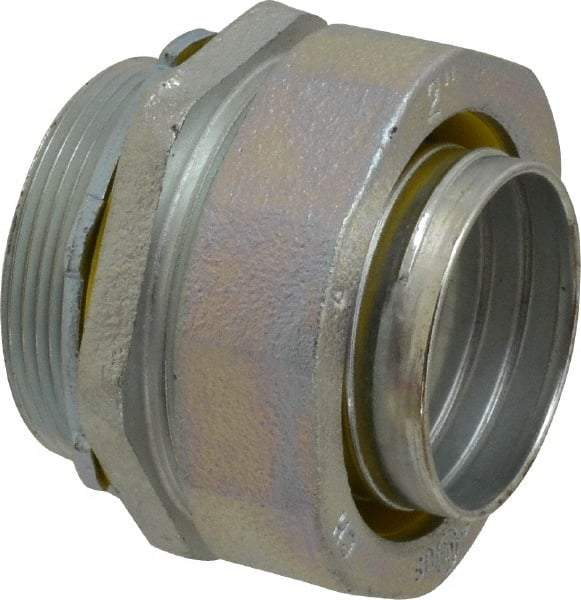 Cooper Crouse-Hinds - 2" Trade, Malleable Iron Threaded Straight Liquidtight Conduit Connector - Noninsulated - A1 Tooling