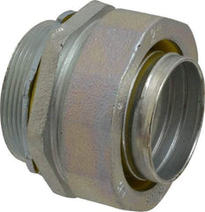 Cooper Crouse-Hinds - 2" Trade, Malleable Iron Threaded Straight Liquidtight Conduit Connector - Noninsulated - A1 Tooling