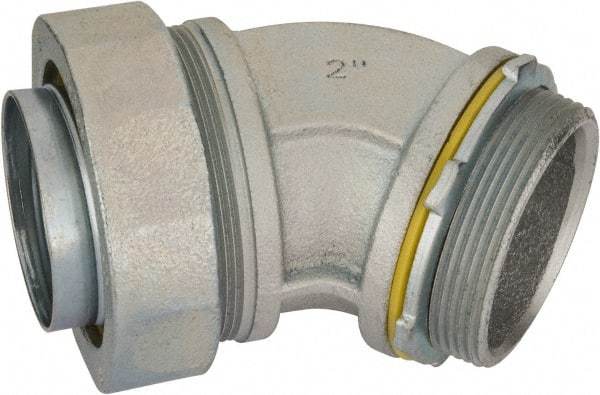 Cooper Crouse-Hinds - 2" Trade, Malleable Iron Threaded Angled Liquidtight Conduit Connector - Noninsulated - A1 Tooling