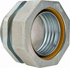 Cooper Crouse-Hinds - 3" Trade, Malleable Iron Threaded Straight Liquidtight Conduit Connector - Noninsulated - A1 Tooling