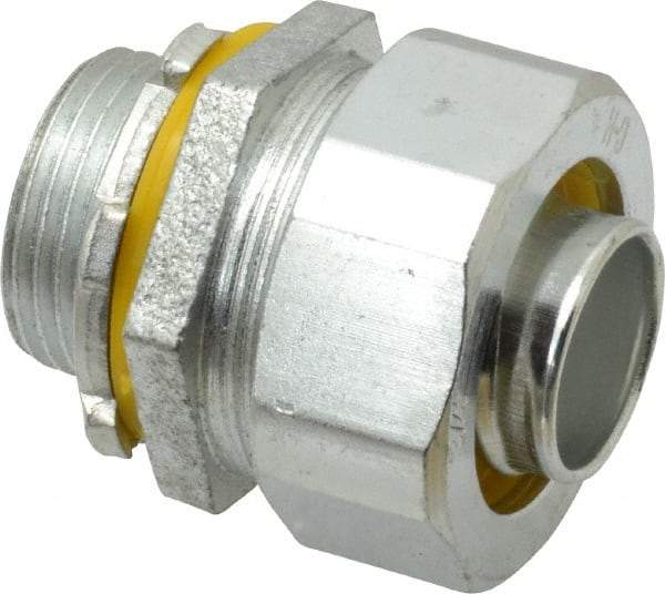 Cooper Crouse-Hinds - 3/4" Trade, Malleable Iron Threaded Straight Liquidtight Conduit Connector - Noninsulated - A1 Tooling