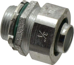 Cooper Crouse-Hinds - 3/4" Trade, Malleable Iron Threaded Straight Liquidtight Conduit Connector - Noninsulated - A1 Tooling