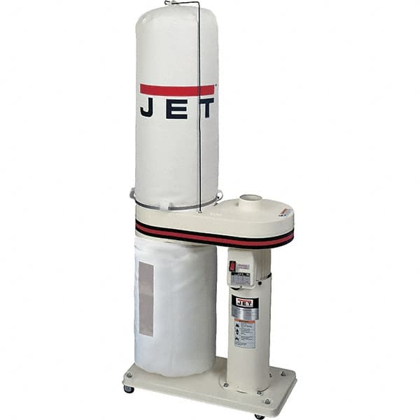 Jet - 30µm, 115/230 Volt Portable Dust Collector - 32" Long x 15-1/2" Deep x 57" High, 4" Connection Diam, 650 CFM Air Flow, 8-1/2" Static Pressure Water Level - A1 Tooling