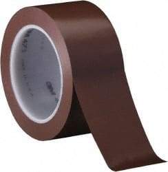 3M - Brown Solid Color Vinyl Tape - 2" Wide x 108' Long x 5.2 mil Thick, General Traffic - A1 Tooling