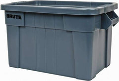 Rubbermaid - 20 Gal, 400 Lb Load Capacity Gray Polypropylene Tote Container - Nesting, 27.9" Long x 17.4" Wide x 15.1" High, Lid Included - A1 Tooling