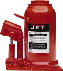 Jet - Manual Bottle, Screw, Ratchet & Hydraulic Jacks Type: Hydraulic Bottle Jack Load Capacity (Ton): 12-1/2 (Inch) - A1 Tooling